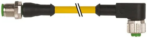 Produktfoto 1 von Murrelektronik 7000-40121-0343000, M12 St. 0°/M12 Bu. 90° A-kod.