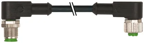 Produktfoto 1 von Murrelektronik 7000-40261-6342500, M12 St. 90°/M12 Bu. 90° A-kod.