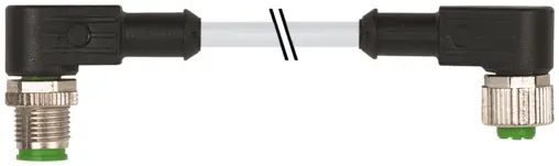 Produktfoto 1 von Murrelektronik 7000-40261-2342000, M12 St. 90°/M12 Bu. 90° A-kod.