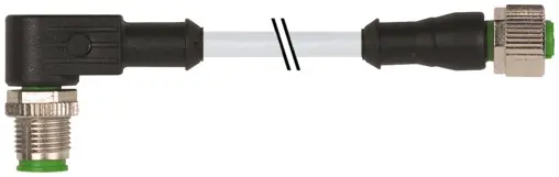 Produktfoto 1 von Murrelektronik 7000-40221-2352000, M12 St. 90°/M12 Bu. 0° A-kod.