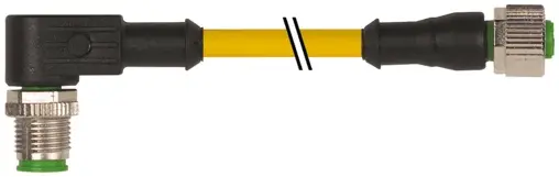 Produktfoto 1 von Murrelektronik 7000-40221-0351500, M12 St. 90°/M12 Bu. 0° A-kod.