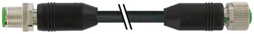 Produktfoto 1 von Murrelektronik 7000-44032-8380370, M12 St. 0° / M12 Bu. 0° B-kod. geschirmt