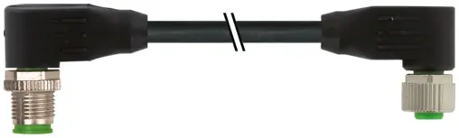 Produktfoto 1 von Murrelektronik 7000-40551-8380400, M12 St. 90°/M12 Bu. 90° A-kod.