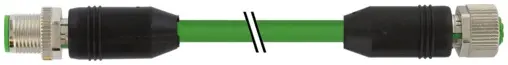 Produktfoto 1 von Murrelektronik 7000-51051-7900750, M12 St. 0° / M12 Bu. 0° X-cod. geschirmt