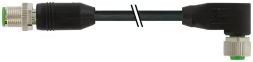 Produktfoto 1 von Murrelektronik 7000-48051-7170100, M12 St. 0°/M12 Bu. 90° A-kod. geschirmt