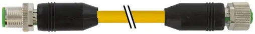 Produktfoto 1 von Murrelektronik 7000-48001-1140150, M12 St. 0°/M12 Bu. 0° A-kod.