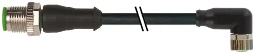 Produktfoto 1 von Murrelektronik 7000-40621-6313000, M12 St. 0°/M8 Bu. 90° A-kod.