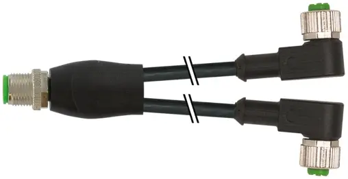 Murrelektronik 7000-40741-6331000, Y-Verteiler M12 St./M12 Bu. 90° A-kod.