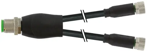 Produktfoto 1 von Murrelektronik 7000-40821-6302000, Y-Verteiler M12 St./M8 Bu. 0° A-kod.