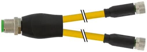 Produktfoto 1 von Murrelektronik 7000-40821-0301350, Y-Verteiler M12 St./M8 Bu. 0° A-kod.