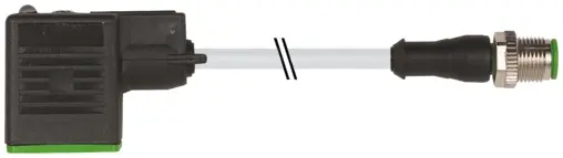Produktfoto 1 von Murrelektronik 7000-40961-2362500, M12 St. 0° A-kod./MSUD Ventilst. BI-11mm