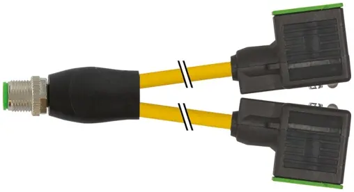 Produktfoto 1 von Murrelektronik 7000-42401-0360800, Y-Verteiler M12 St./MSUD Ventilst. A-18mm