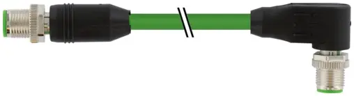 Murrelektronik 7000-51011-7900080, M12 St. 0°/M12 St. 90° X-kod. geschirmt