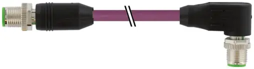 Produktfoto 1 von Murrelektronik 7000-44541-7980750, M12 St. 0°/M12 St. 90° D-kod. geschirmt