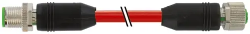 Produktfoto 1 von Murrelektronik 7000-44571-7921000, M12 St. 0°/M12 Bu. 0° D-kod. geschirmt