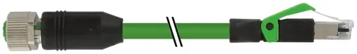 Produktfoto 1 von Murrelektronik 7000-44621-7961000, M12 Bu. 0° D-kod./RJ45 St. 0° geschirmt