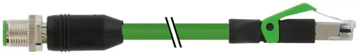 Produktfoto 1 von Murrelektronik 7000-51101-7900650, M12 St. 0° X-cod./RJ45 St. 0° geschirmt