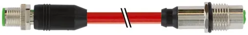 Produktfoto 1 von Murrelektronik 7000-44811-7921200, M12 St. 0°/M12 Bu. Flansch D-kod. HWM