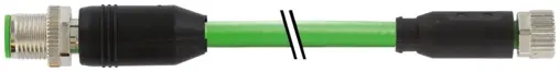 Produktfoto 1 von Murrelektronik 7000-44941-7911500, M12 St. 0° D-kod./M8 Bu. 0° A-kod. geschirmt
