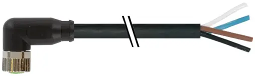 Produktfoto 1 von Murrelektronik 7000-08101-6313000, M8 Bu. 90° A-kod. freies Ltg-ende