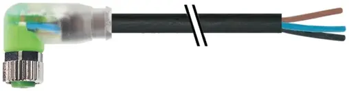 Produktfoto 1 von Murrelektronik 7000-08121-6502000, M8 Bu. 90° A-kod. freies Ltg-ende LED