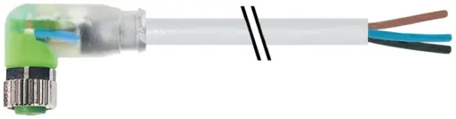 Produktfoto 1 von Murrelektronik 7000-08121-2304000, M8 Bu. 90° A-kod. freies Ltg-ende LED