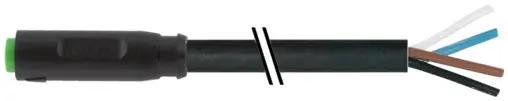 Produktfoto 1 von Murrelektronik 7000-08221-6314000, M8 Bu. 0° A-kod. snap-in freies Ltg-ende