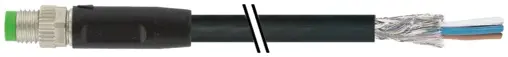 Produktfoto 1 von Murrelektronik 7000-08701-6402000, M8 St. 0° A-kod. freies Ltg-ende geschirmt