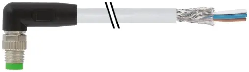 Produktfoto 1 von Murrelektronik 7000-08731-2411500, M8 St. 90° A-kod. freies Ltg-ende geschirmt