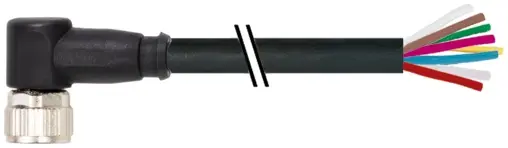 Produktfoto 1 von Murrelektronik 7000-08971-6961000, M8 Bu. 90° freies Ltg.-ende