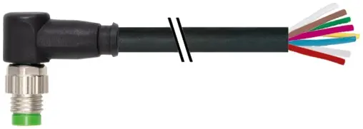 Produktfoto 1 von Murrelektronik 7000-08931-6961000, M8 St. 90° freies Ltg.-ende