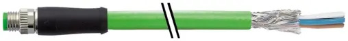 Produktfoto 1 von Murrelektronik 7000-09001-7960750, M8 St. 0° D-kod. freies Ltg-ende geschirmt