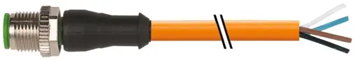 Produktfoto 1 von Murrelektronik 7000-12021-4871000, M12 St. 0° A-kod. freies Ltg-ende