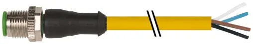 Produktfoto 1 von Murrelektronik 7000-12021-0343000, M12 St. 0° A-kod. freies Ltg-ende