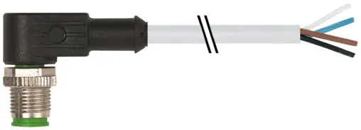 Produktfoto 1 von Murrelektronik 7000-12101-2342500, M12 St. 90° A-kod. freies Ltg-ende