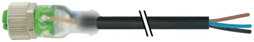 Produktfoto 1 von Murrelektronik 7000-12261-6335000, M12 Bu. 0° A-kod. freies Ltg-ende LED