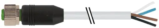 Produktfoto 1 von Murrelektronik 7000-12221-8625000, M12 Bu. 0° A-kod. freies Ltg-ende
