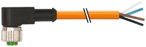 Produktfoto 1 von Murrelektronik 7000-12341-8462000, M12 Bu. 90° A-kod. freies Ltg-ende