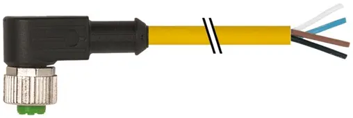Produktfoto 1 von Murrelektronik 7000-12341-0343000, M12 Bu. 90° A-kod. freies Ltg-ende