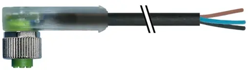 Produktfoto 1 von Murrelektronik 7000-12381-6332500, M12 Bu. 90° A-kod. freies Ltg-ende LED