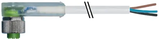 Produktfoto 1 von Murrelektronik 7000-12381-2333000, M12 Bu. 90° A-kod. freies Ltg-ende LED