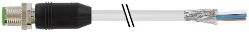 Murrelektronik 7000-13081-2411500, M12 St. 0° A-kod. freies Ltg-ende geschirmt
