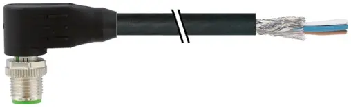 Produktfoto 1 von Murrelektronik 7000-17101-7170500, M12 St. 90° A-kod. freies Ltg-ende geschirmt