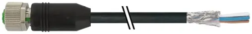 Produktfoto 1 von Murrelektronik 7000-13221-6431000, M12 Bu. 0° A-kod. freies Ltg-ende geschirmt