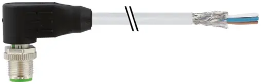 Produktfoto 1 von Murrelektronik 7000-17101-2940750, M12 St. 90° A-kod. freies Ltg-ende geschirmt