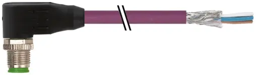 Murrelektronik 7000-13125-8031000, M12 St. 90° A-kod. freies Ltg-ende