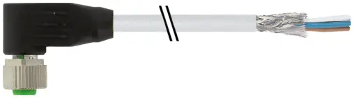 Produktfoto 1 von Murrelektronik 7000-13261-3311500, M12 Bu. 90° A-kod. freies Ltg-ende geschirmt