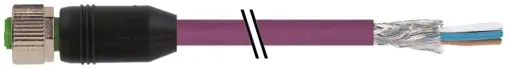 Produktfoto 1 von Murrelektronik 7000-13225-8031000, M12 Bu. 0° A-kod. freies Ltg-ende