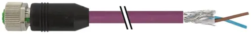 Produktfoto 1 von Murrelektronik 7000-14061-8400500, M12 Bu. 0° B-kod. freies Ltg-ende geschirmt