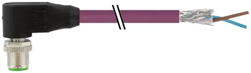 Murrelektronik 7000-14081-8411000, M12 St. 90° B-kod. freies Ltg-ende geschirmt